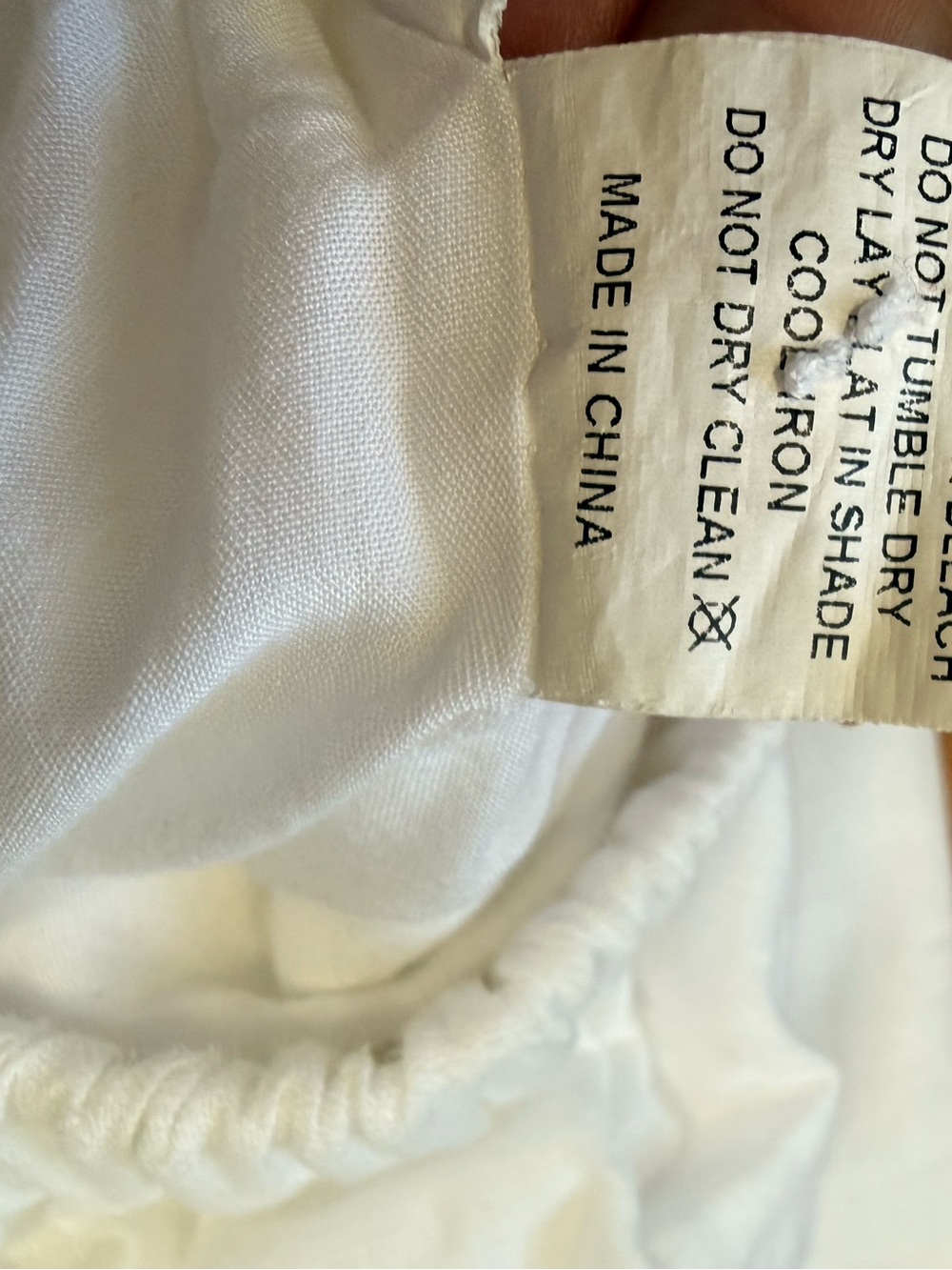 DIISH, Linen Crop Balloon Top, sz 4 - Picture 6 of 6